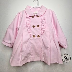 new PA Classics pink corduroy ruffle coat jacket